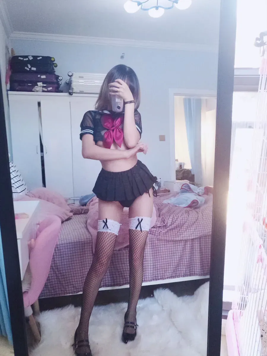 过期米线线喵 jk黑丝17p-7