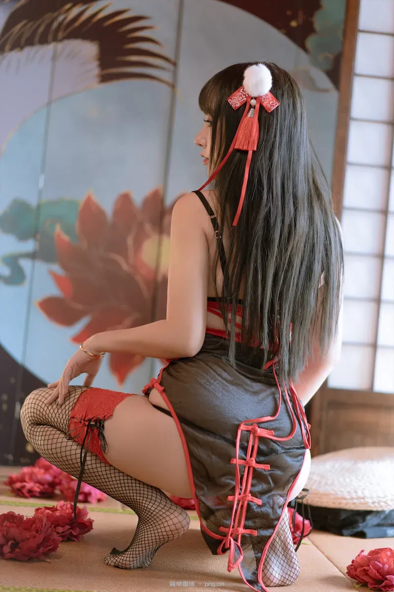 过期米线线喵 新年中华娘旗袍60p-6