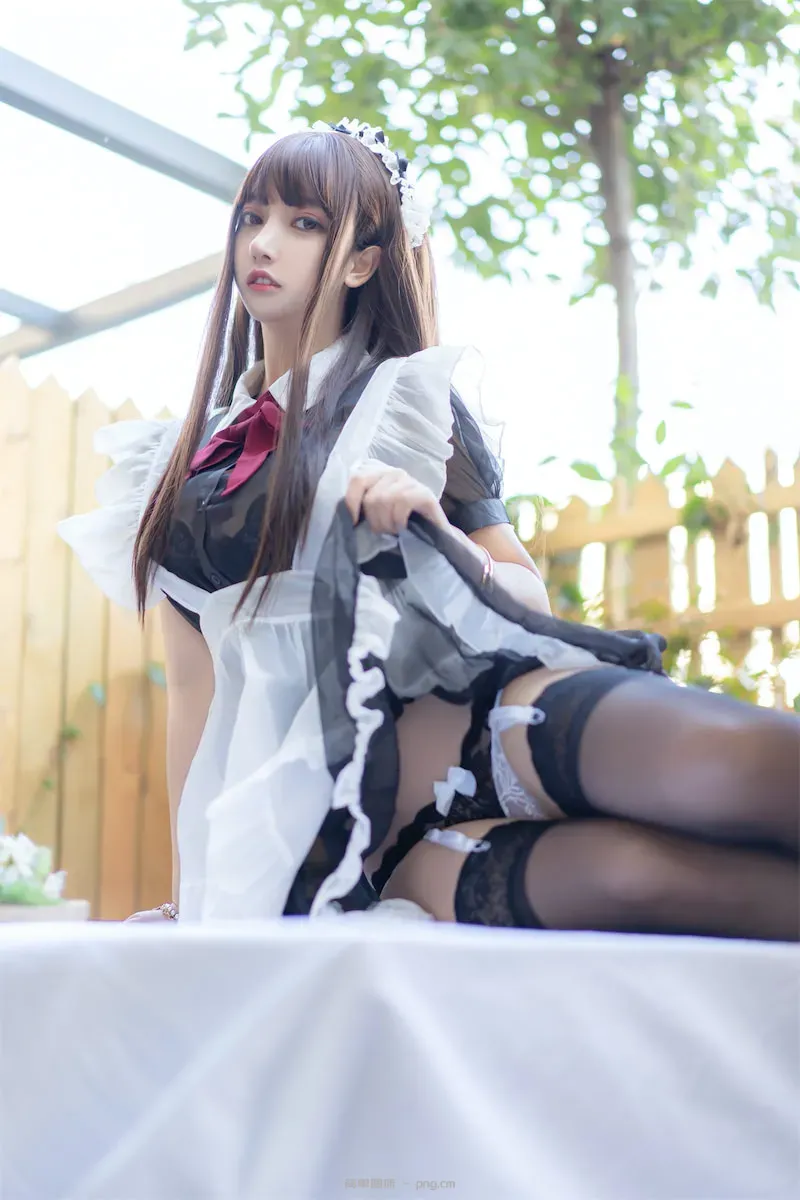 过期米线线喵 透明女仆49p-23