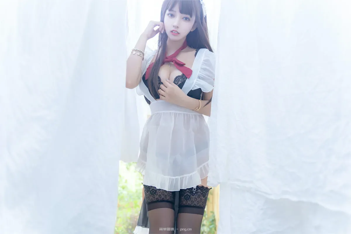 过期米线线喵 透明女仆49p-33