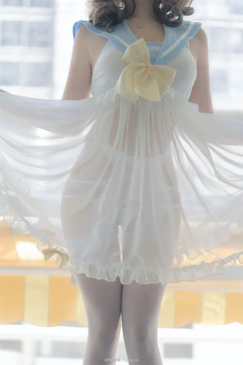 过期米线线喵 透明水手服55p-32