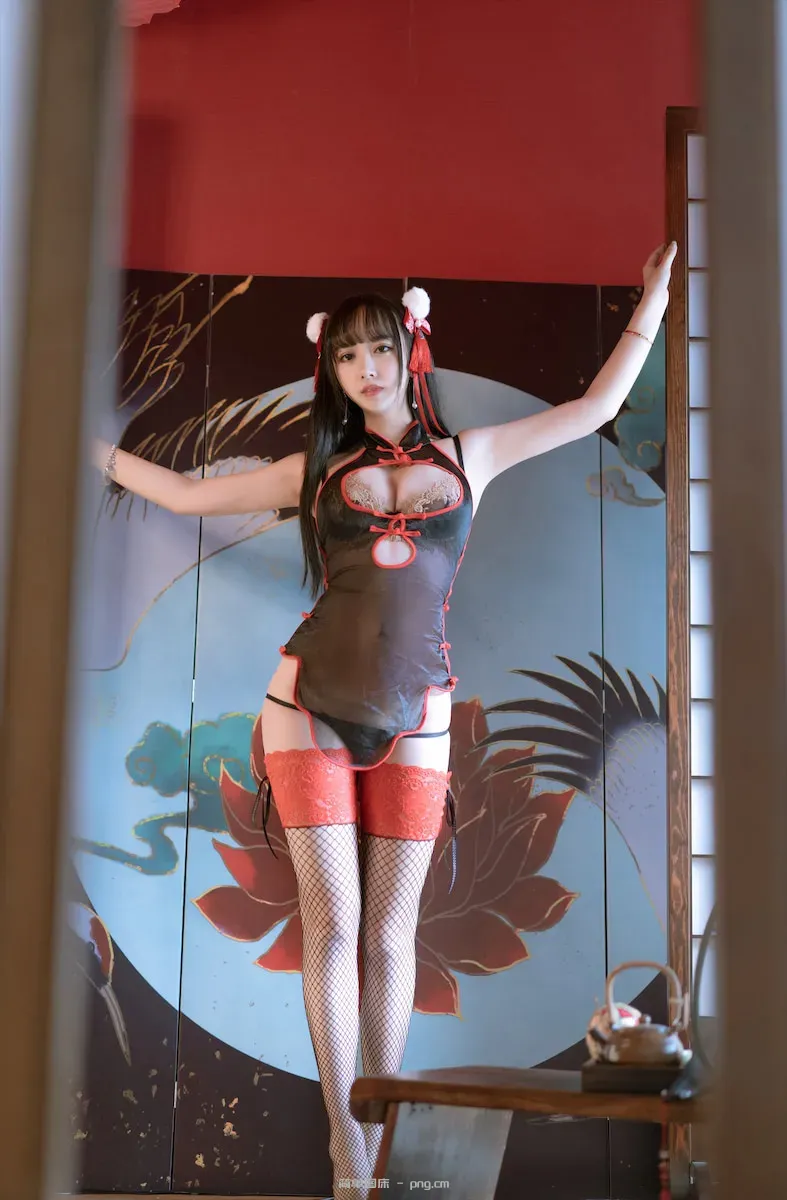 过期米线线喵 新年中华娘旗袍60p-35