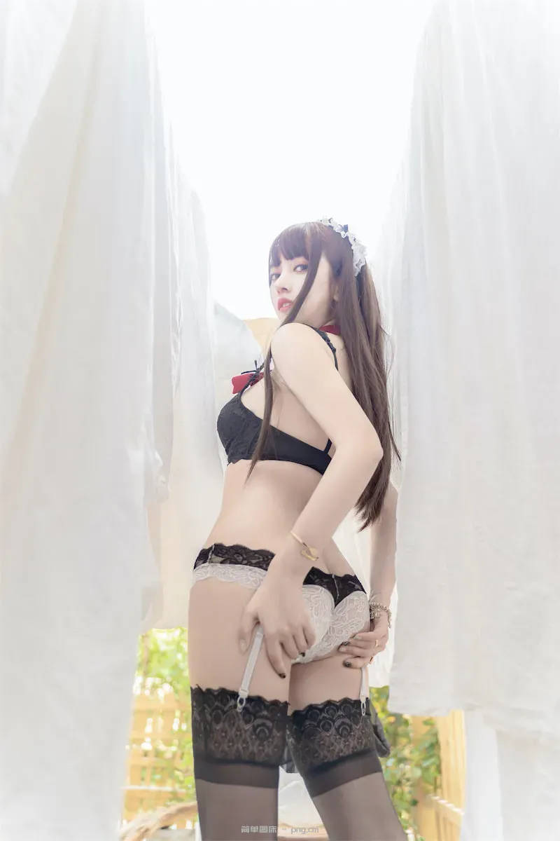 过期米线线喵 透明女仆49p-44