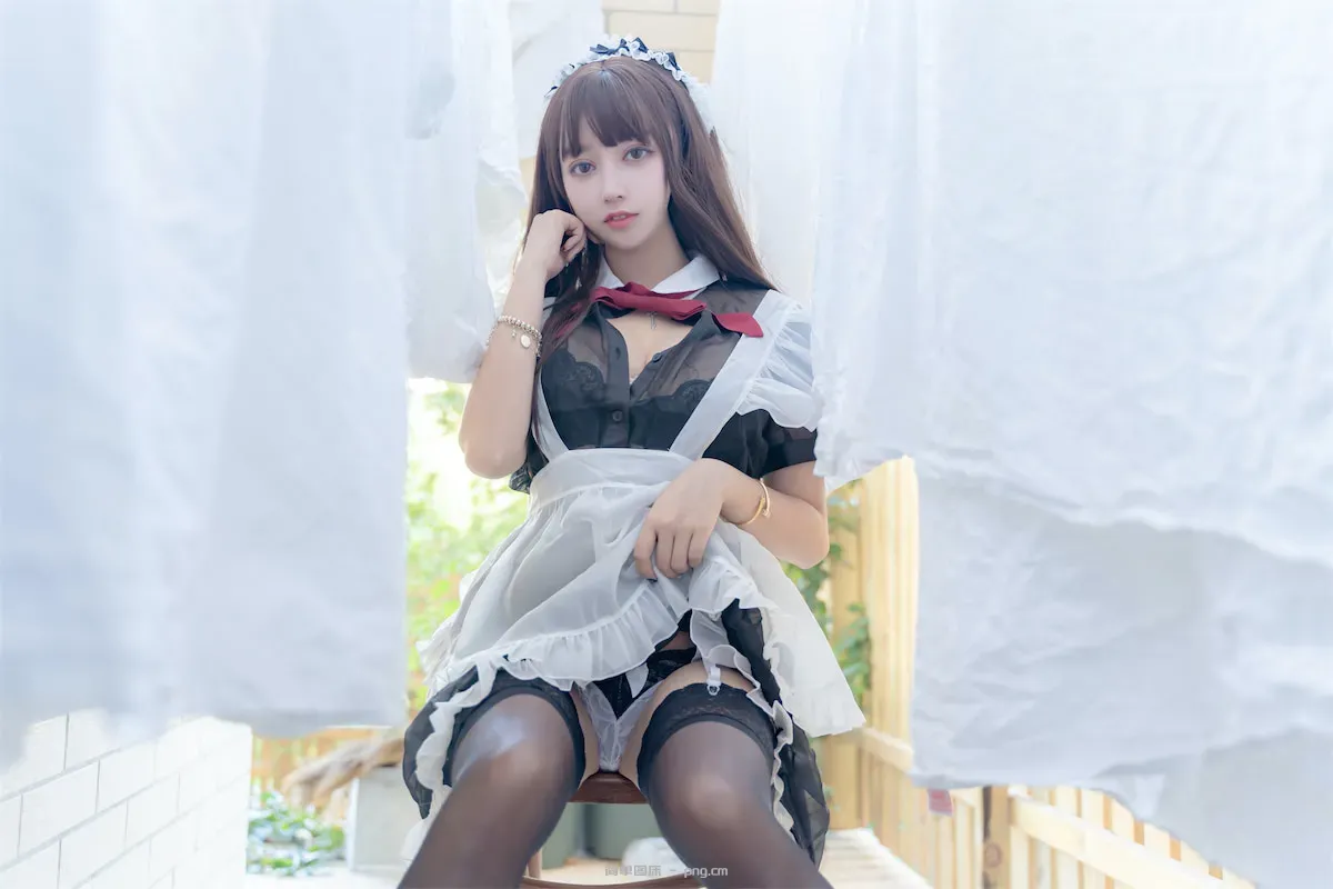 过期米线线喵 透明女仆49p-48