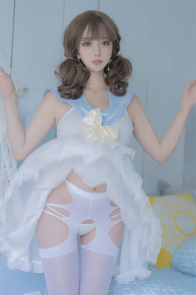 过期米线线喵 透明水手服55p-51