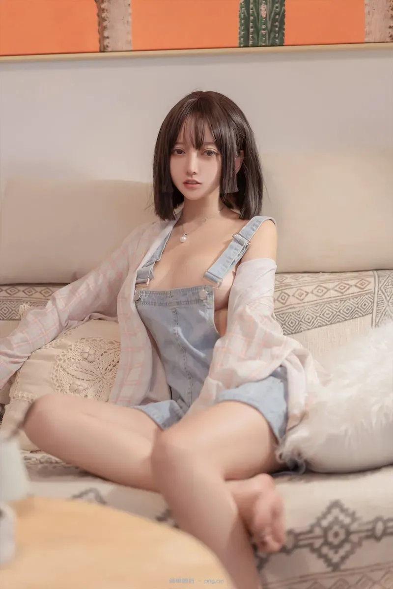 过期米线线喵 牛仔背带裤29p-3