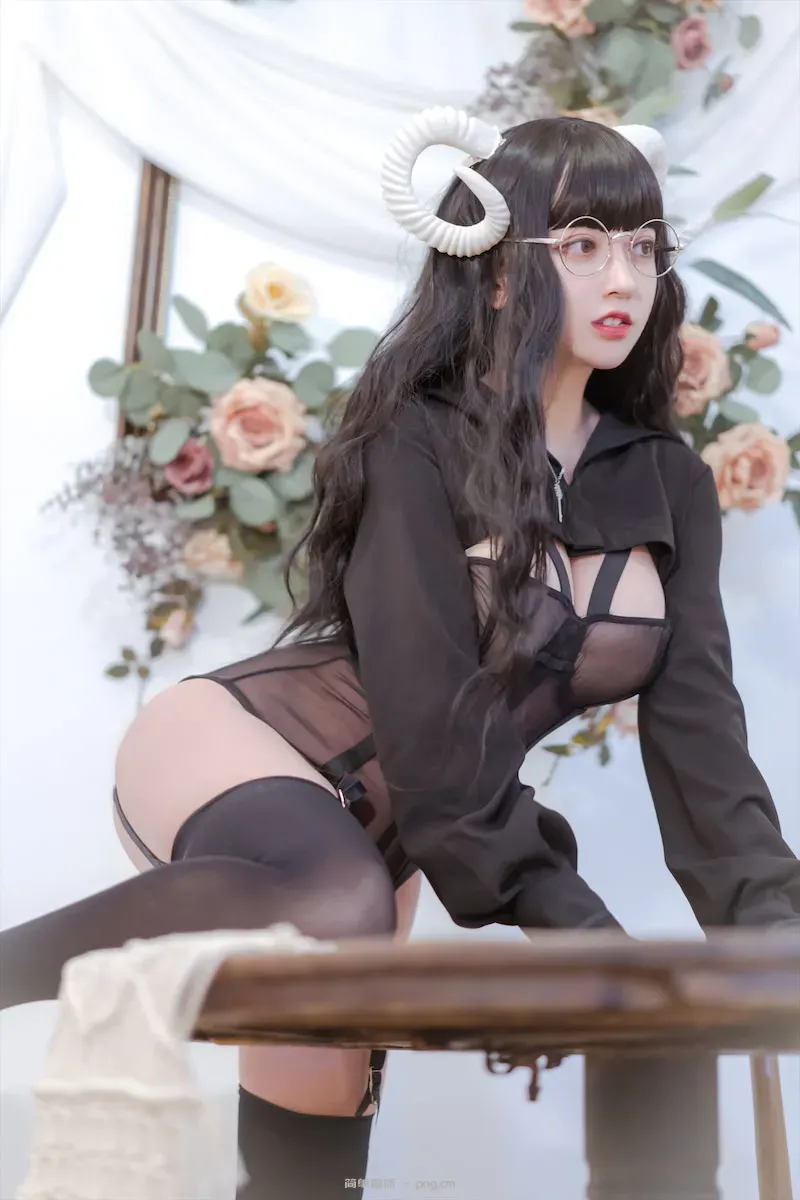 过期米线线喵 羊角魅魔30p-3