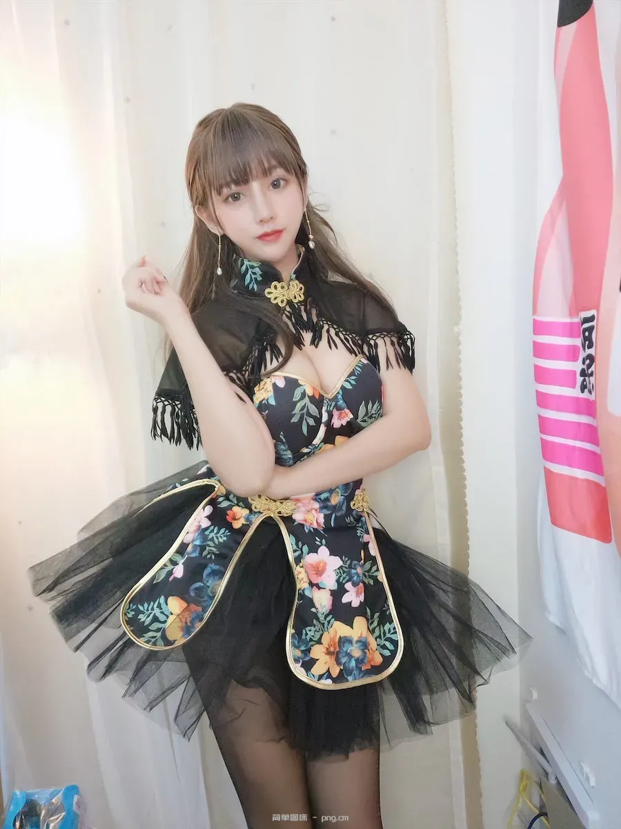 过期米线线喵 旗袍披肩17p-8