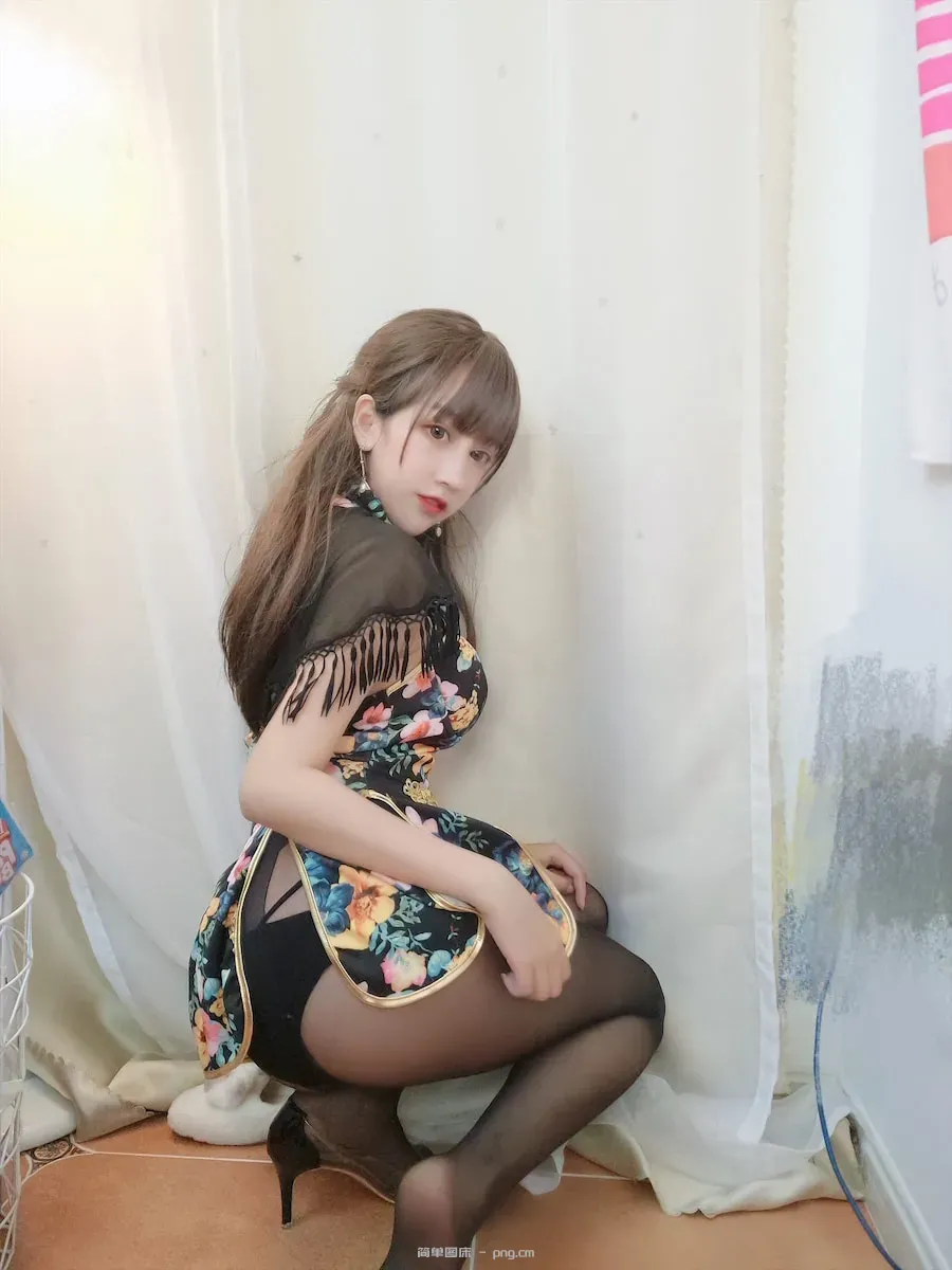 过期米线线喵 旗袍披肩17p-10