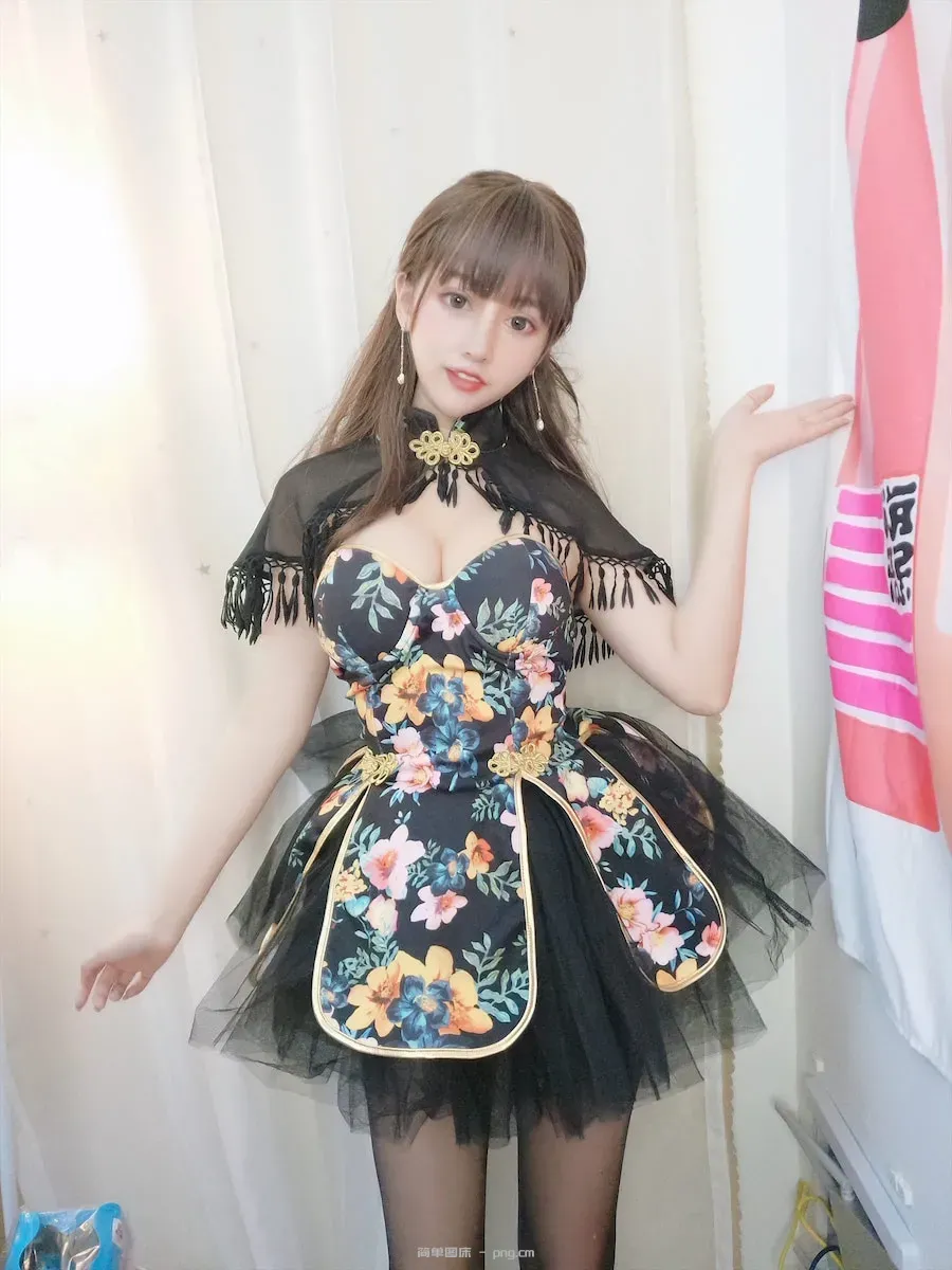 过期米线线喵 旗袍披肩17p-16