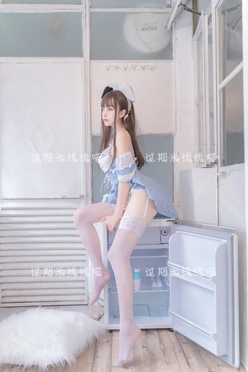 过期米线线喵 蓝白女仆兔52p-26