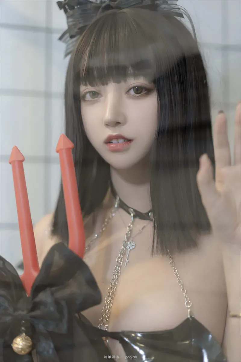 过期米线线喵 小恶魔44p-32