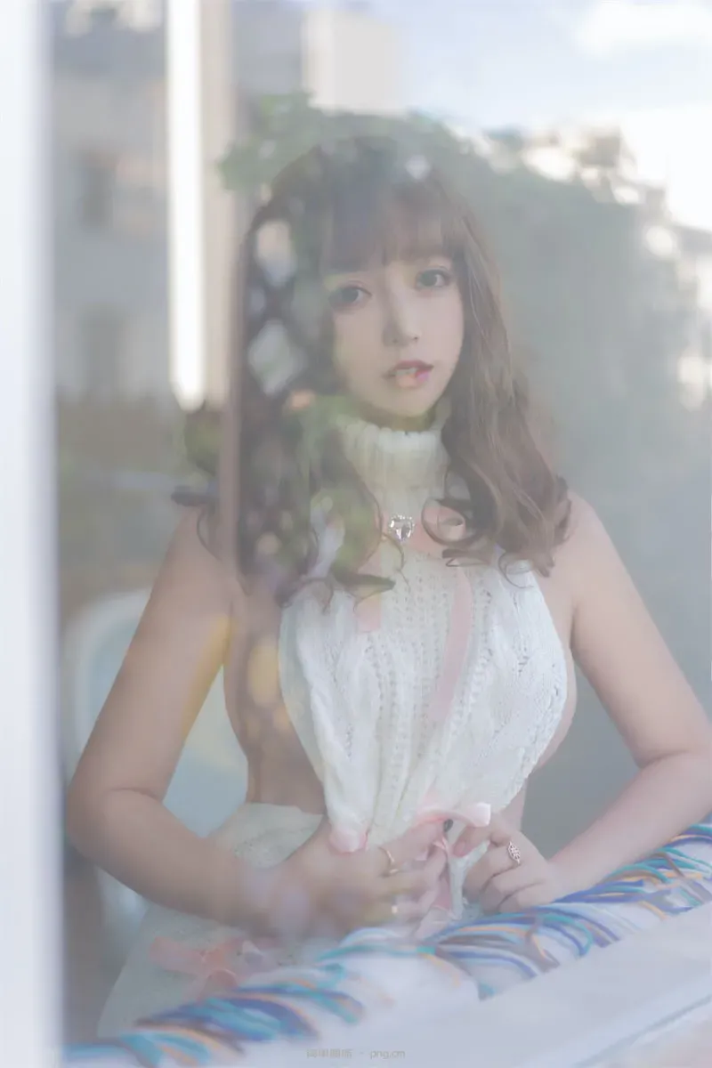 过期米线线喵 露背毛衣42p-41