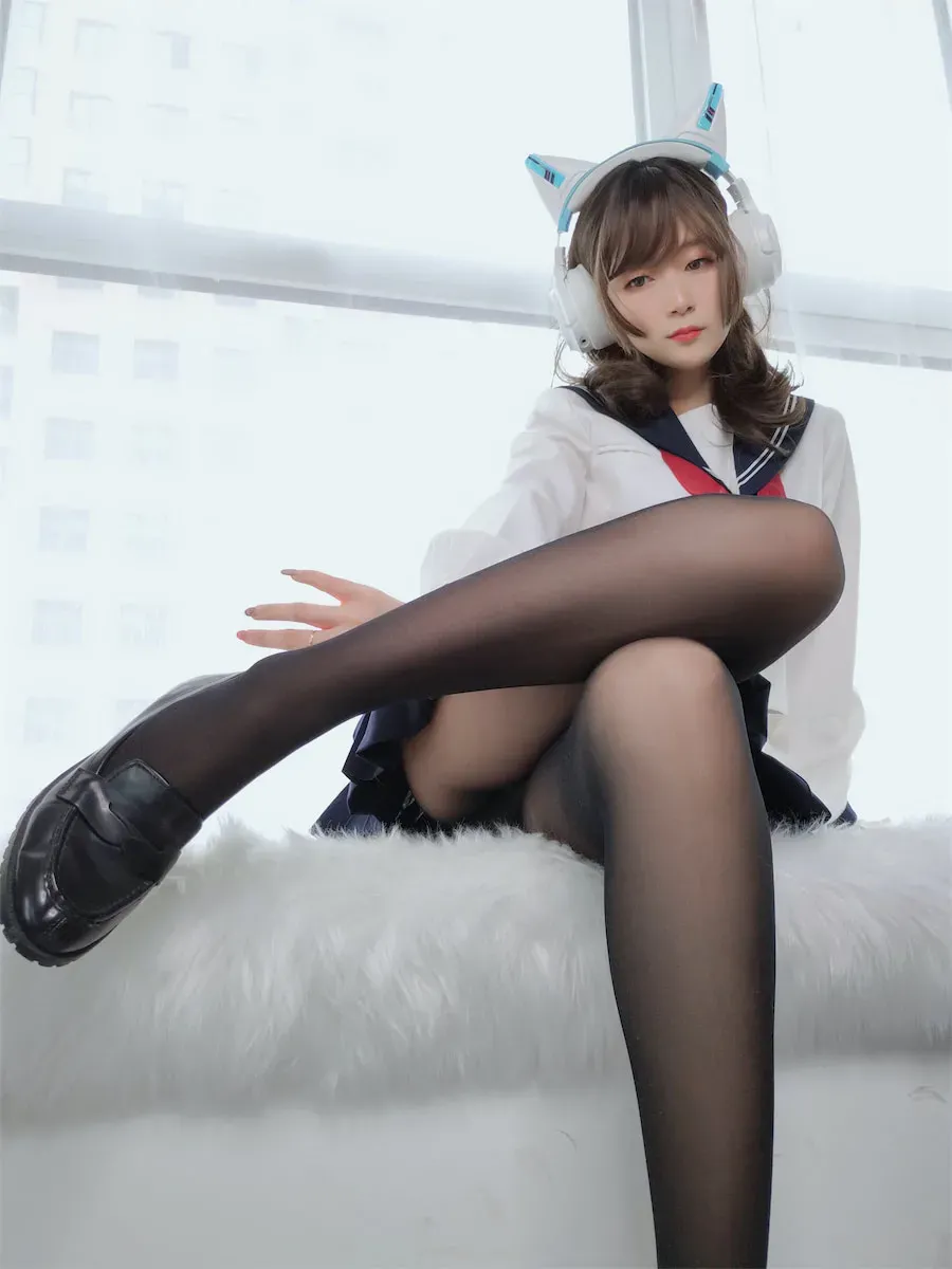 白银81黑丝水手服17p3v-16