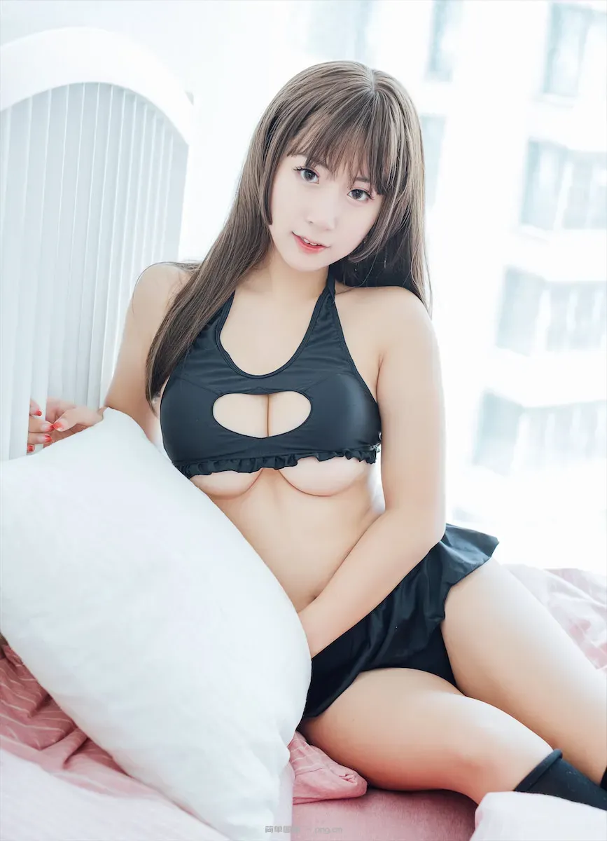 猫九酱爱心睡衣41p-7