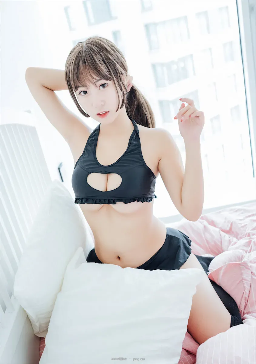 猫九酱爱心睡衣41p-18