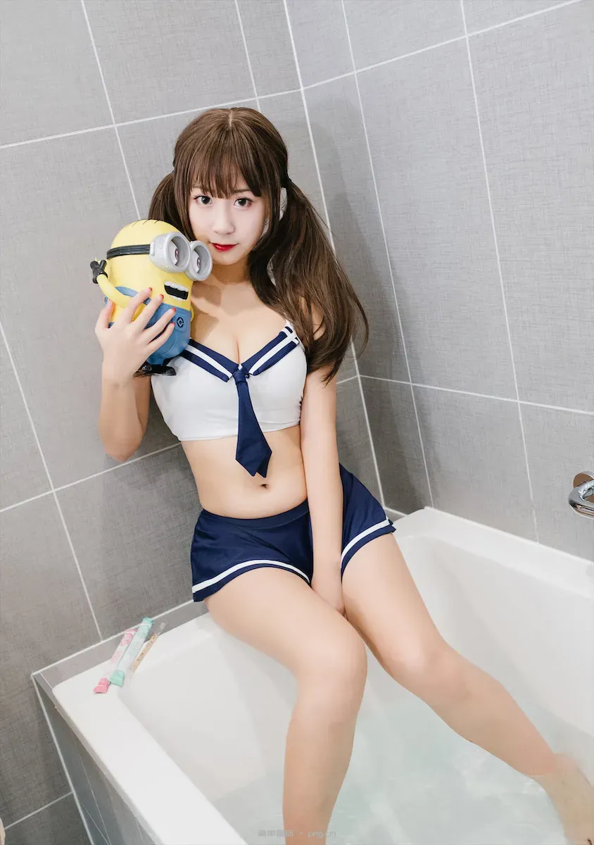 猫九酱水手服浴缸42p-20