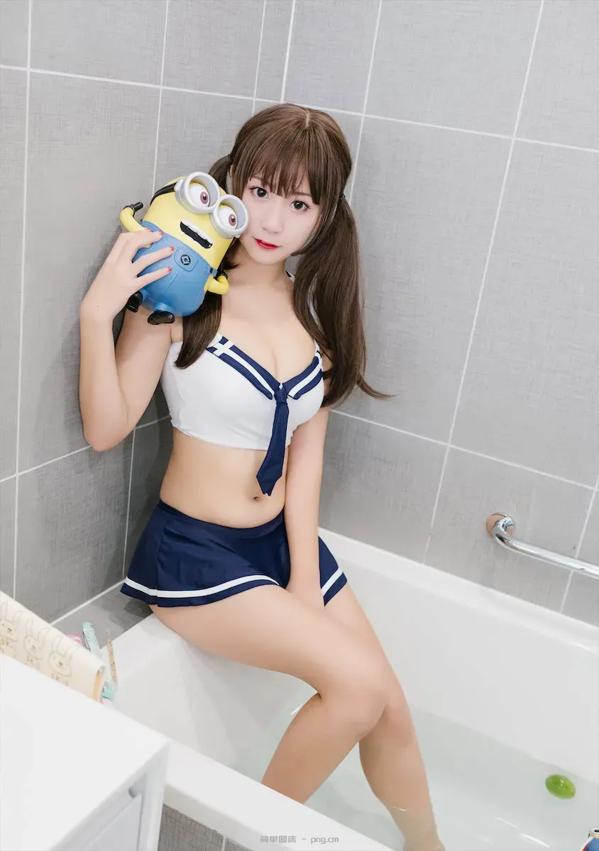 猫九酱水手服浴缸42p-21