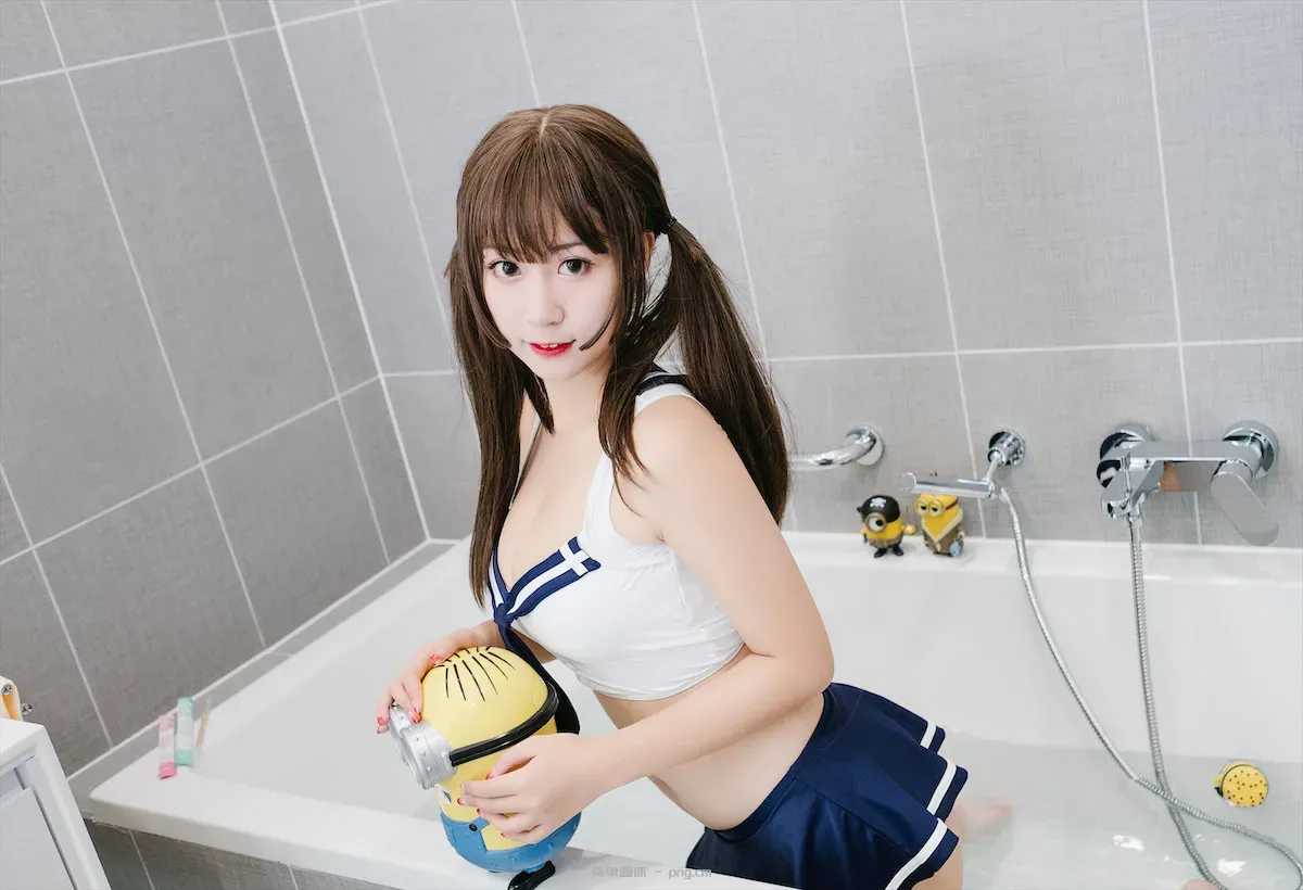 猫九酱水手服浴缸42p-36