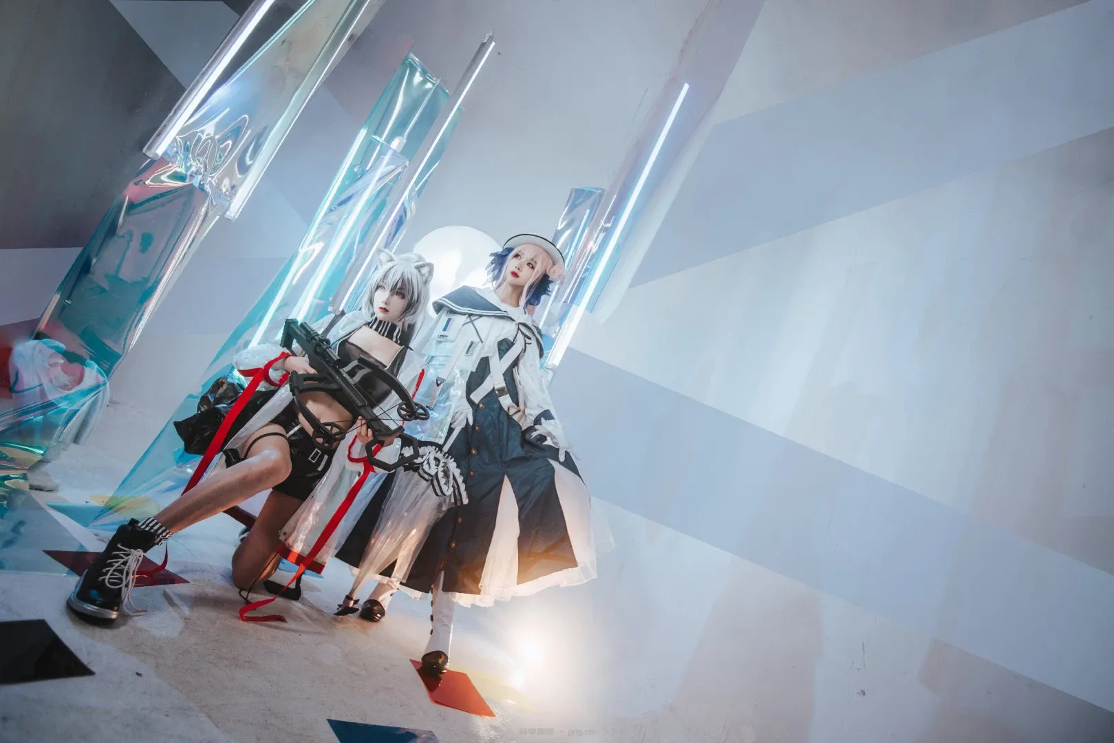 明日方舟 黑：@Arya_肉肉、锡兰：@-月见海 (10 photos)