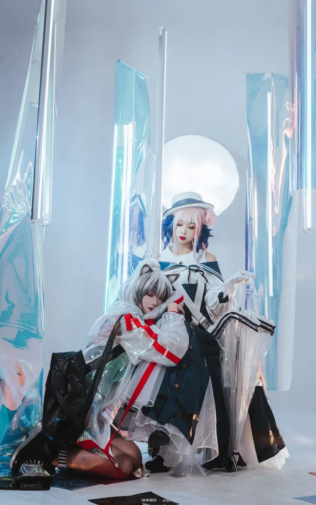 明日方舟 黑：@Arya_肉肉、锡兰：@-月见海 (10 photos)-2