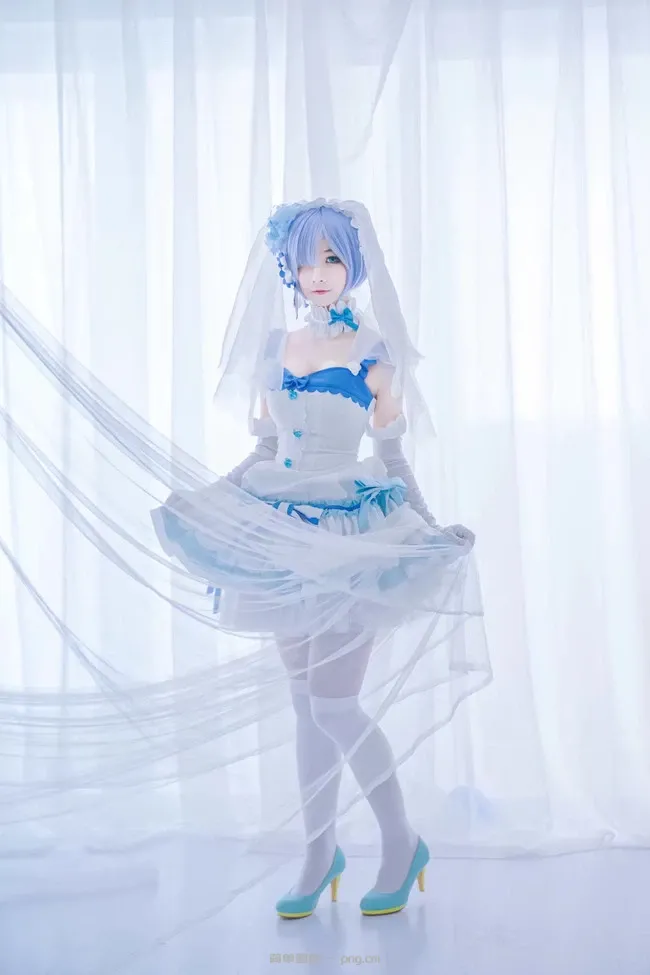 《Re：从零开始的异世界生活》雷姆婚纱Cosplay【CN：紫渊】 (9 photos)-2