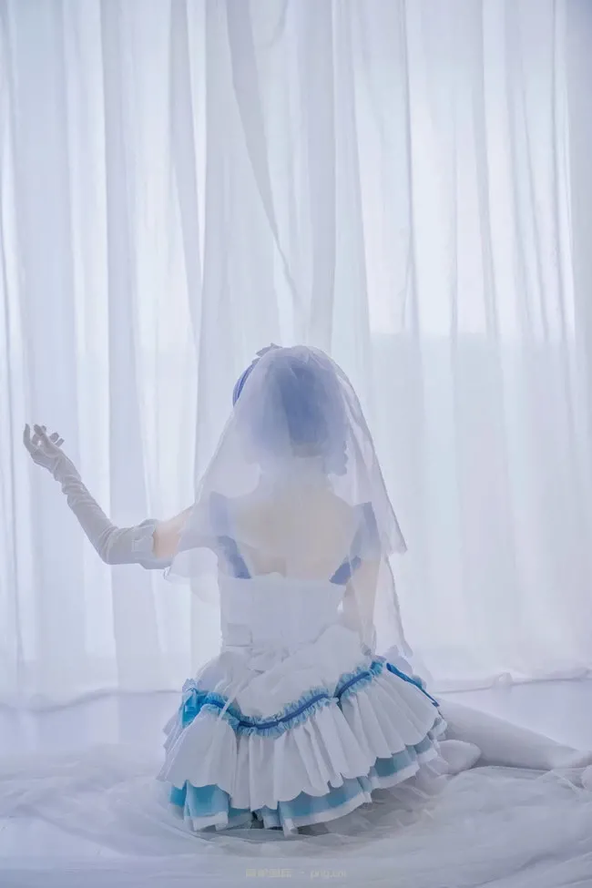 《Re：从零开始的异世界生活》雷姆婚纱Cosplay【CN：紫渊】 (9 photos)-6
