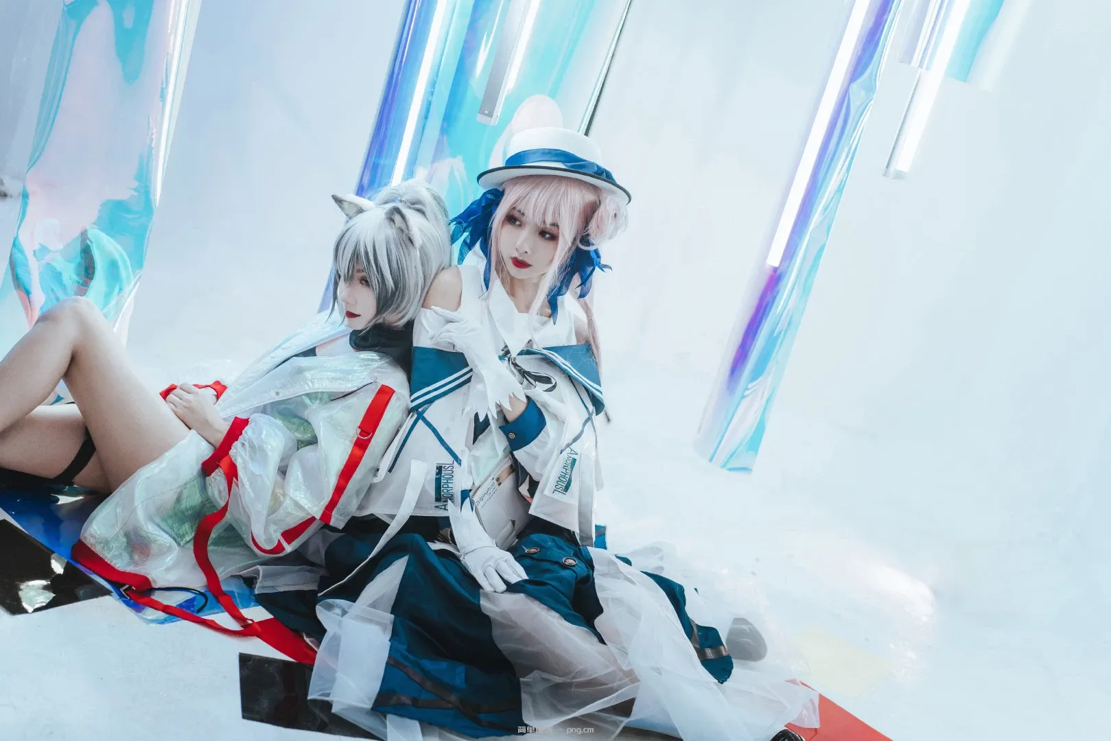 明日方舟 黑：@Arya_肉肉、锡兰：@-月见海 (10 photos)-6