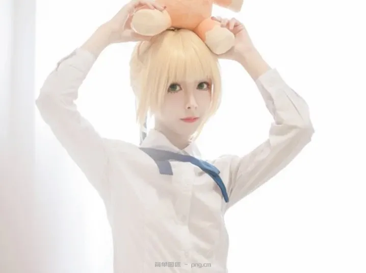 《Fate/Zero》Saber常服Cosplay【CN：洛尘尘酱】 (8 photos)-8