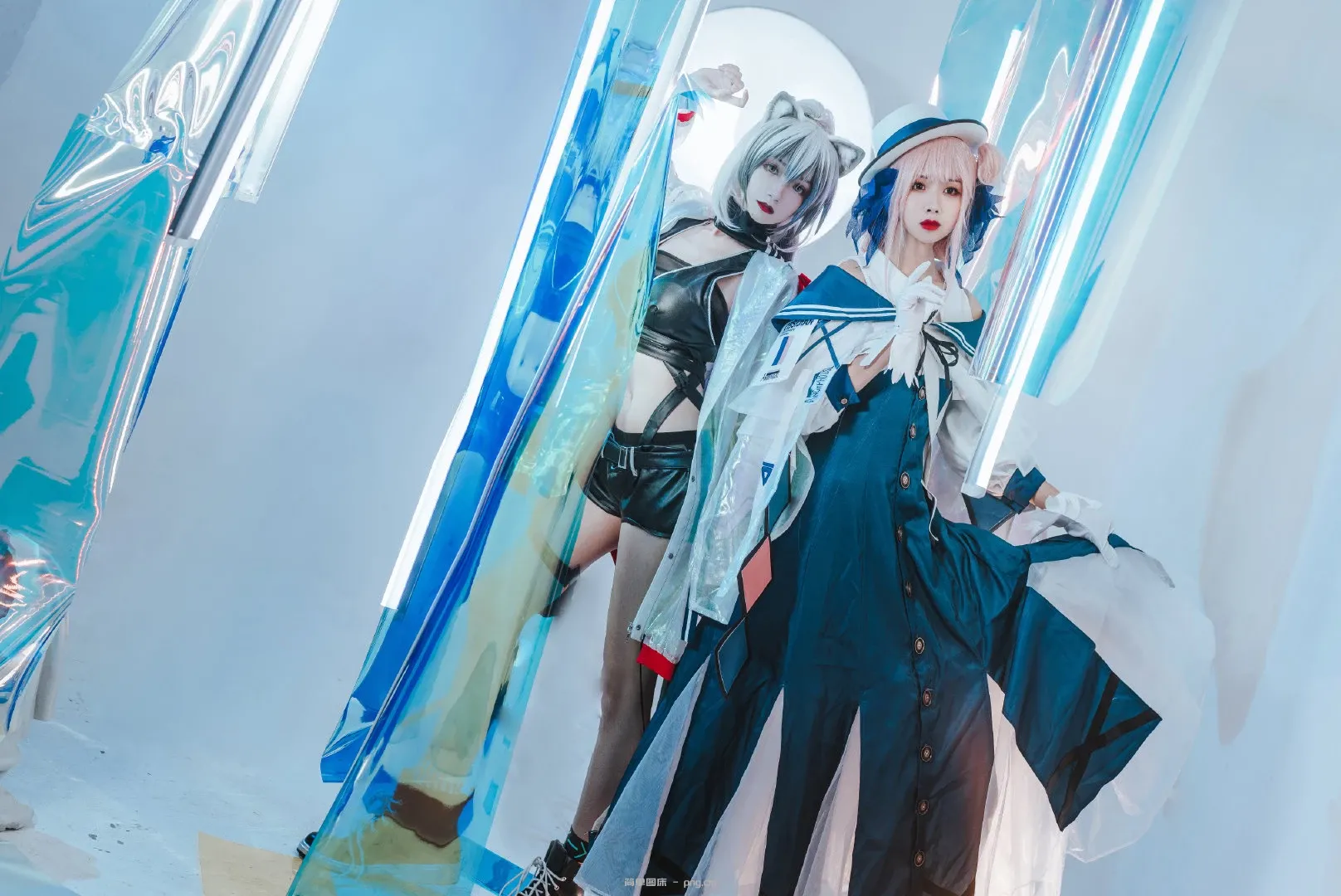 明日方舟 黑：@Arya_肉肉、锡兰：@-月见海 (10 photos)-7