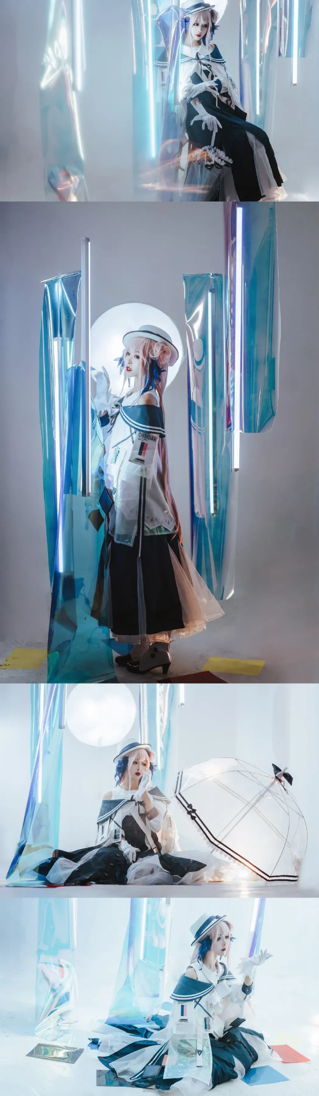 明日方舟 黑：@Arya_肉肉、锡兰：@-月见海 (10 photos)-8