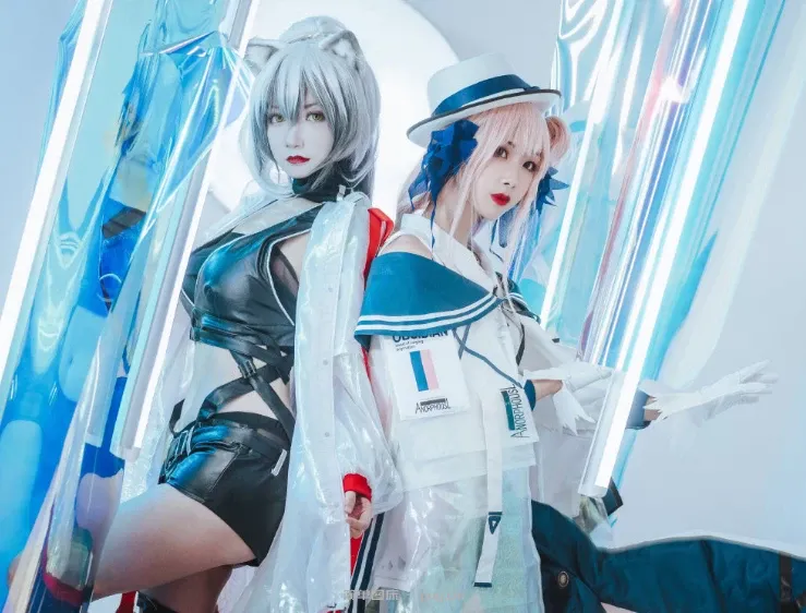 明日方舟 黑：@Arya_肉肉、锡兰：@-月见海 (10 photos)-10