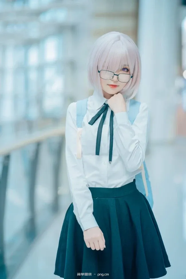 《Fate/Grand Order》玛修·基列莱特黑丝校服Cosplay【CN：泡泡】 (14 photos)-3