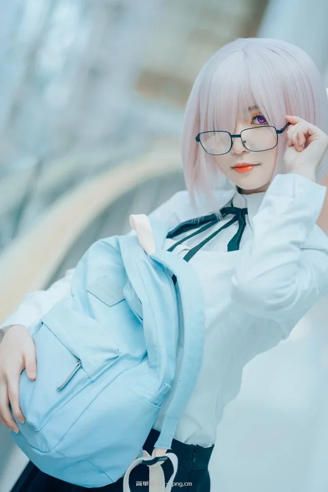 《Fate/Grand Order》玛修·基列莱特黑丝校服Cosplay【CN：泡泡】 (14 photos)-4