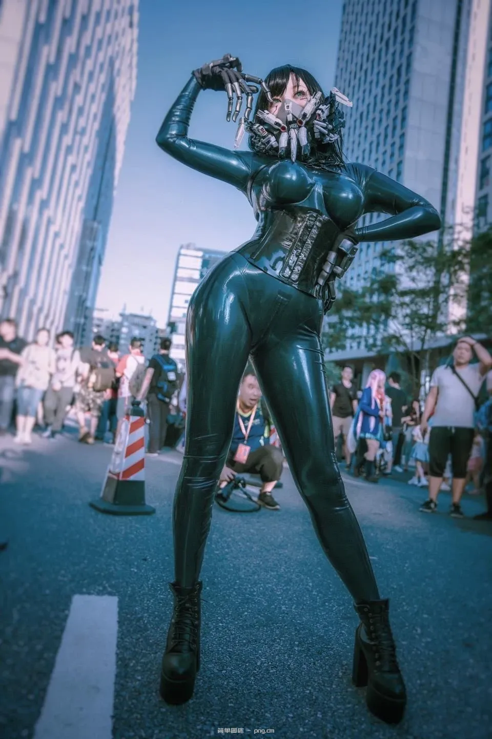 cosplay 菌烨 tako – 乳胶紧身衣 [37P]-8