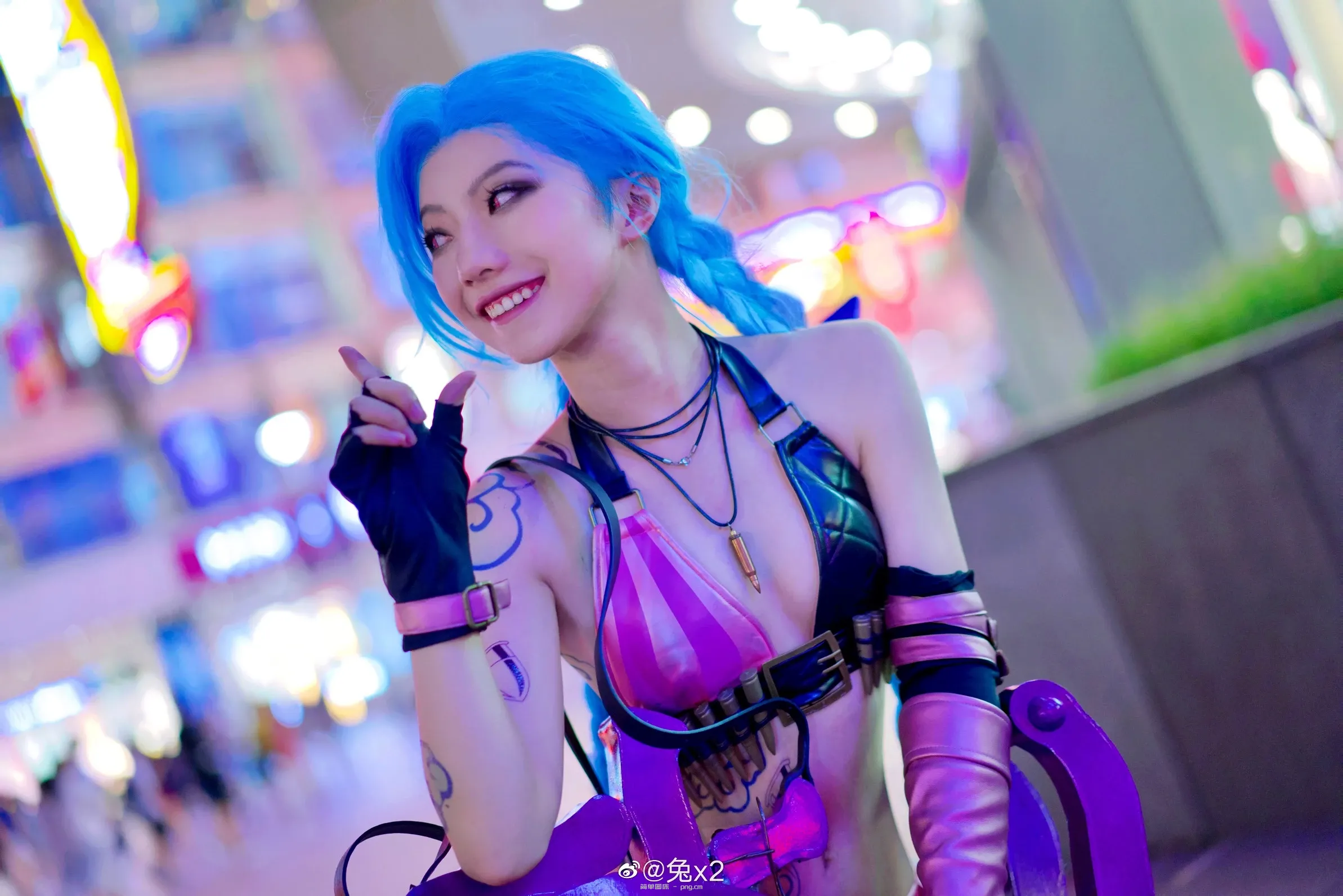 英雄联盟 金克丝 @兔x2 (9 photos)-4