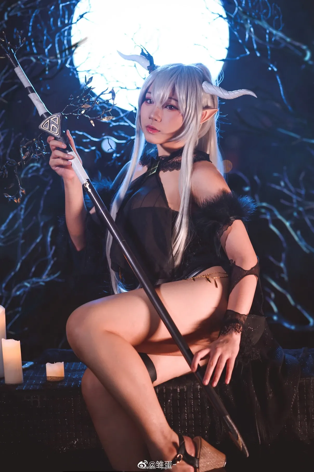 明日方舟 闪灵-珊瑚海岸-静谧午夜 @雏蛋- (10 photos)-3