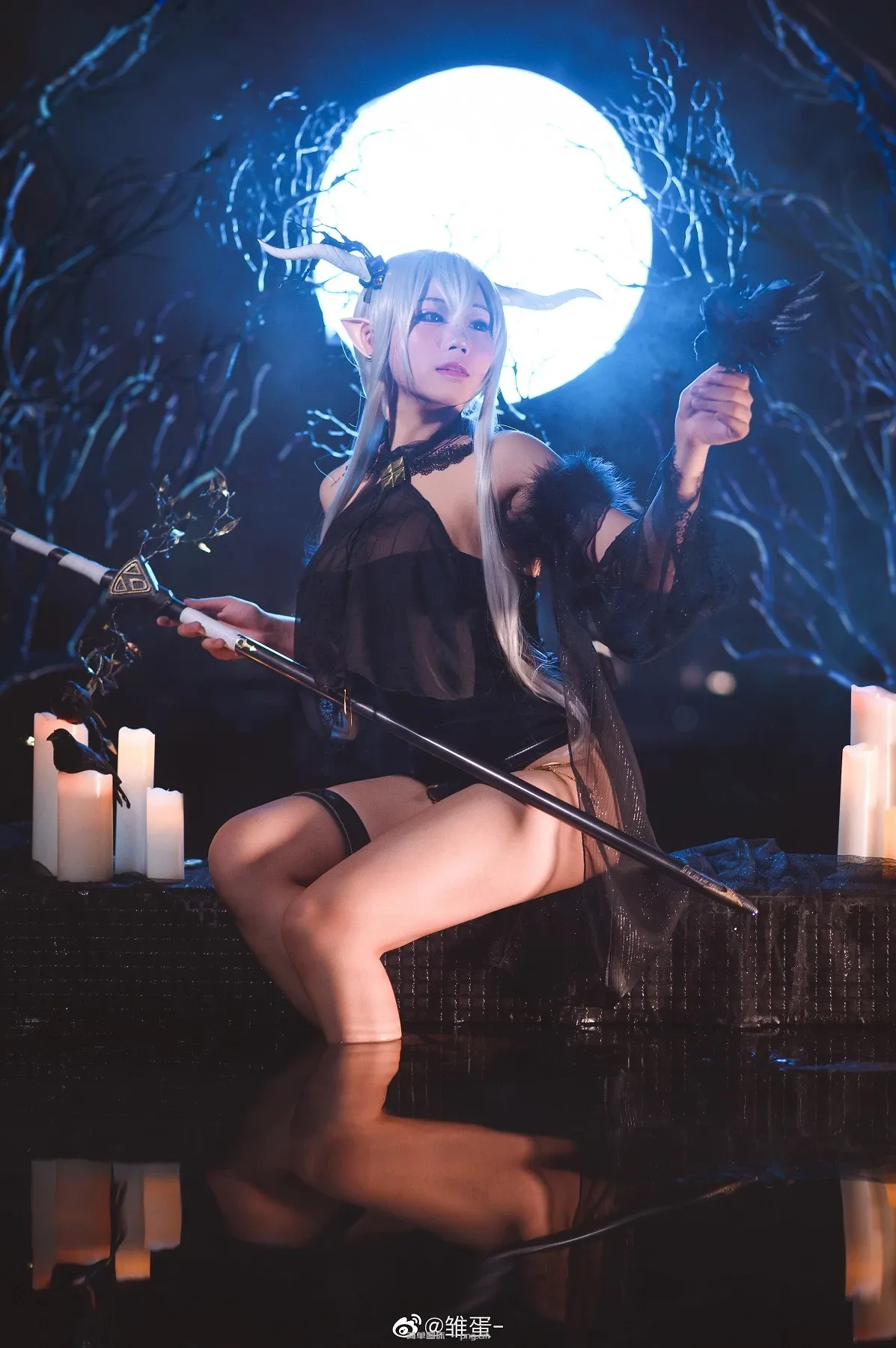 明日方舟 闪灵-珊瑚海岸-静谧午夜 @雏蛋- (10 photos)-9