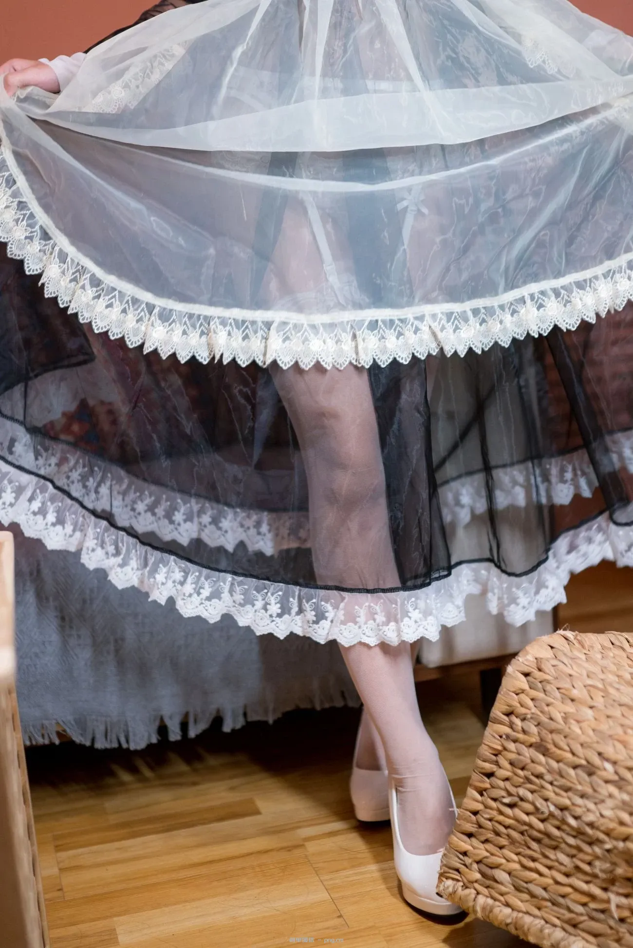 蠢沫沫 黑透明女仆 (44 photos)-30