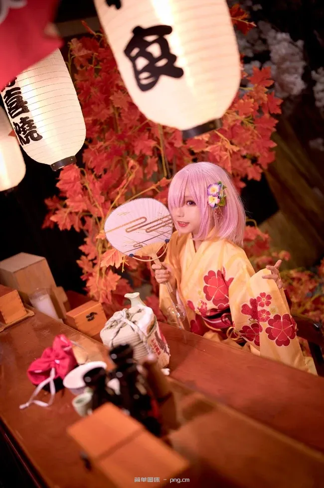 《Fate/Grand Order》玛修和服Cosplay【CN：花柒】 (9 photos)-2