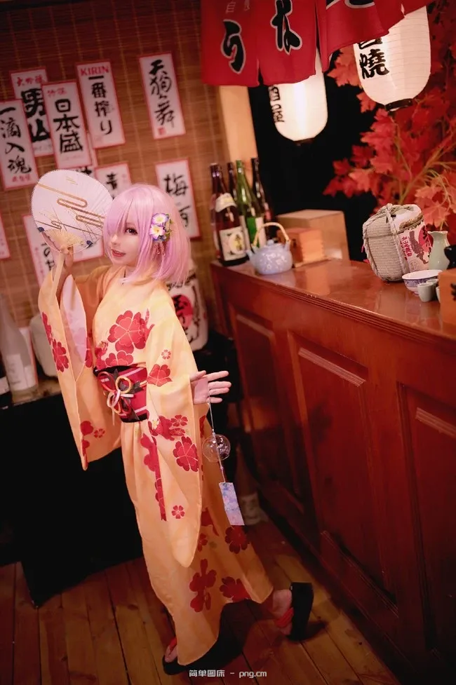 《Fate/Grand Order》玛修和服Cosplay【CN：花柒】 (9 photos)-4