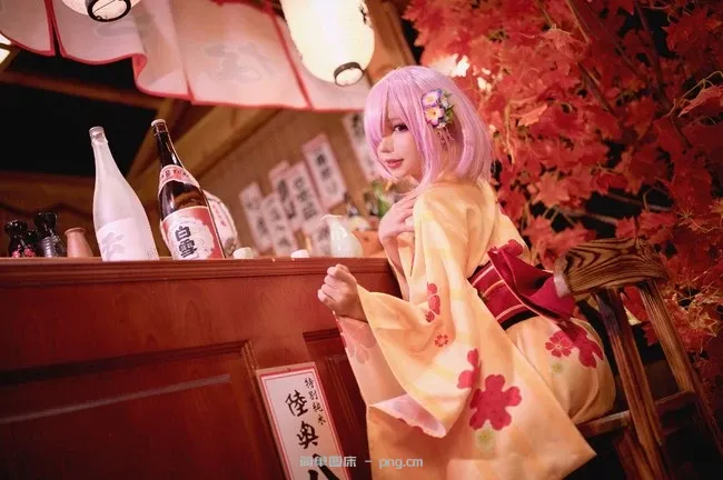 《Fate/Grand Order》玛修和服Cosplay【CN：花柒】 (9 photos)-6