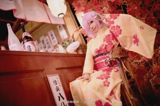 《Fate/Grand Order》玛修和服Cosplay【CN：花柒】 (9 photos)-7