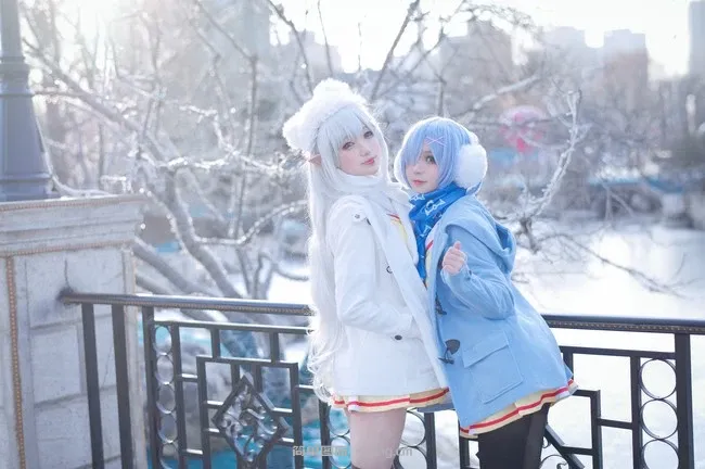 《Re：从零开始的异世界生活 》蕾姆&艾米莉亚Cosplay【CN：花柒&周叽】 (15 photos)-3