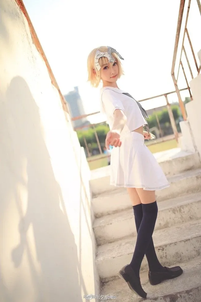 《Fate/Grand Order》贞德Cosplay【CN:汐纸纸】 (8 photos)-8