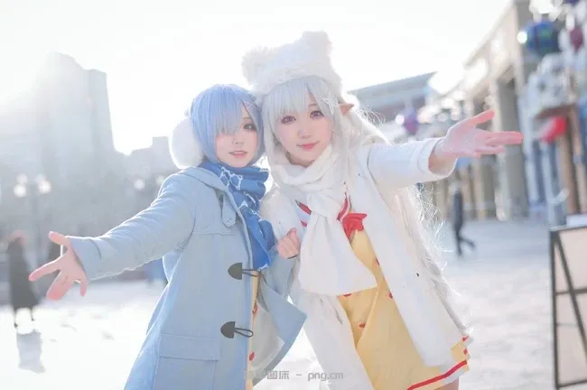 《Re：从零开始的异世界生活 》蕾姆&艾米莉亚Cosplay【CN：花柒&周叽】 (15 photos)-11