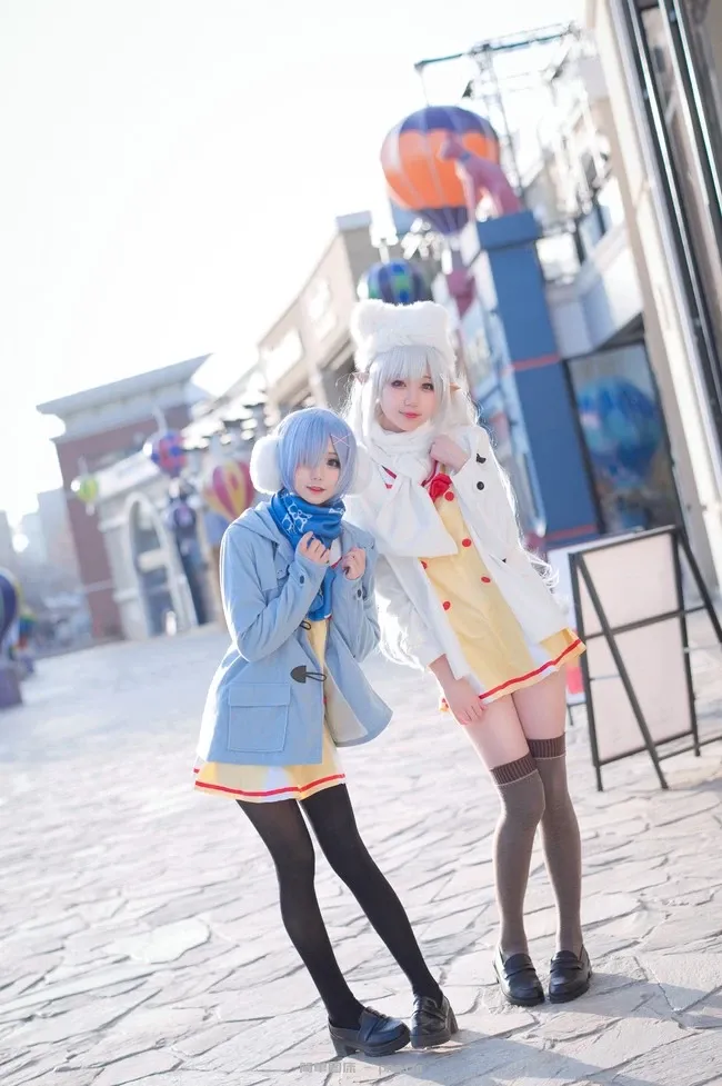 《Re：从零开始的异世界生活 》蕾姆&艾米莉亚Cosplay【CN：花柒&周叽】 (15 photos)-14